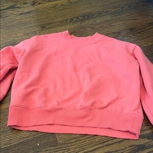 Coral Pink Crewneck Sweatshirt